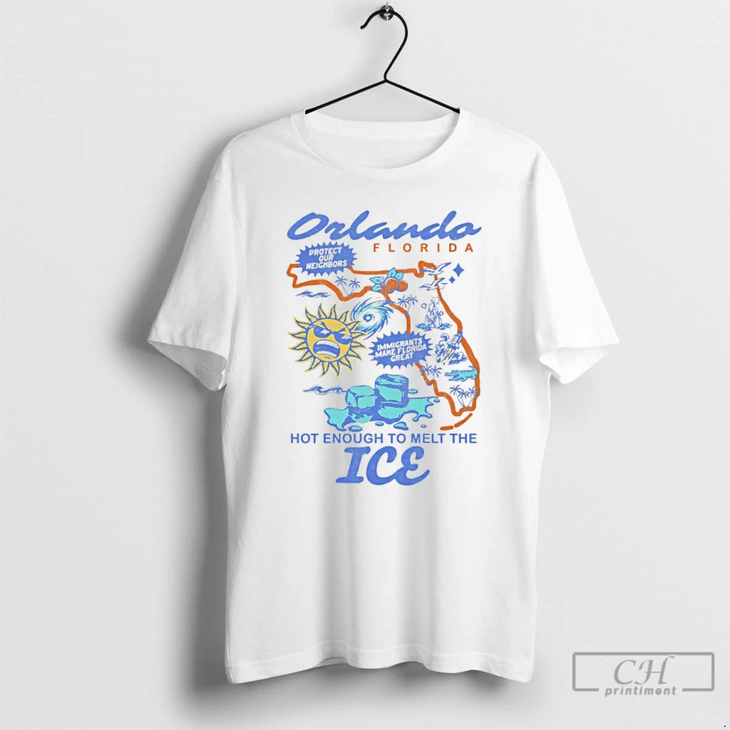 Premium Orlando Florida Lost Bros Hot Enough To Melt The Ice T-Shirts, Hoodie, Sweatshirt | PureTeeCo.com