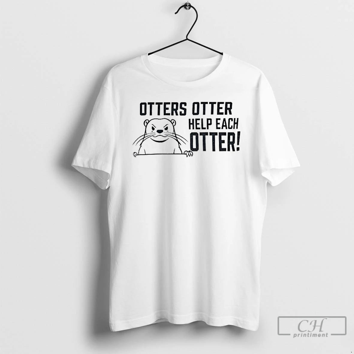 Premium Otters Otter Help Each Otter T-Shirts, Hoodie, Sweatshirt | PureTeeCo.com