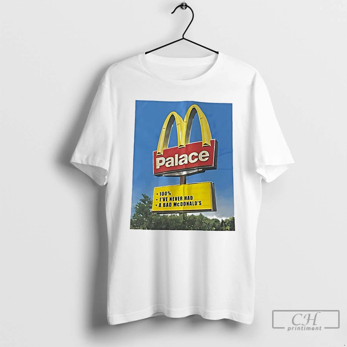 Premium Palace 100 Ive Never Had A Bad Mcdonalds Logo T-Shirts, Hoodie, Sweatshirt | PureTeeCo.com
