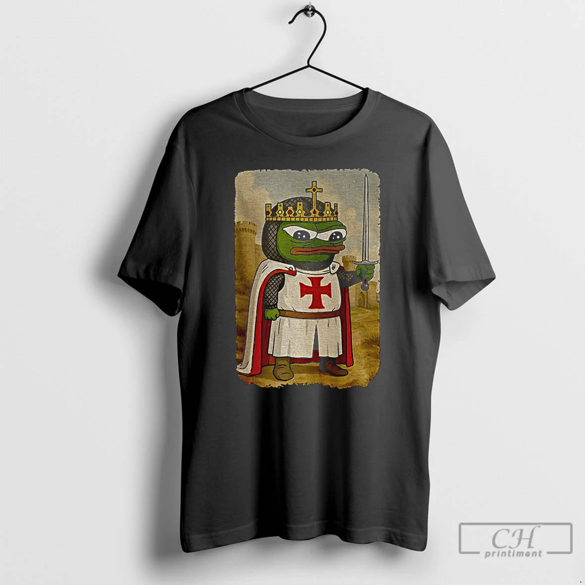 Premium Pepe The Frog Apu Apustaja Templar Knight T-Shirts, Hoodie, Sweatshirt | PureTeeCo.com