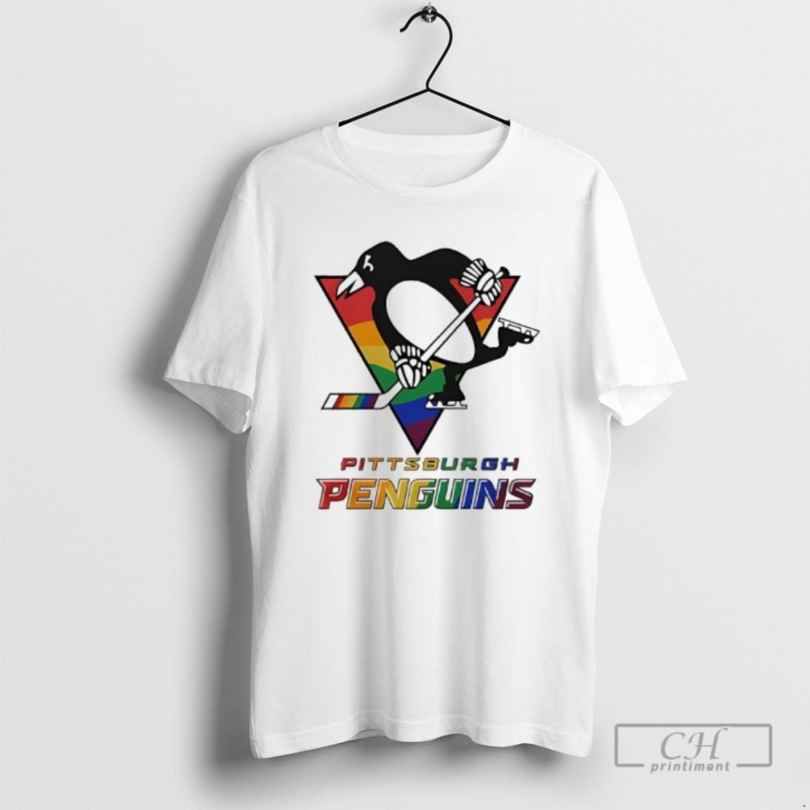 Premium Pittsburgh Penguins Atlanta Essentials 2025 Pride Flag Graphic Shirt Sweater Hoodie, Sweatshirt | PureTeeCo.com