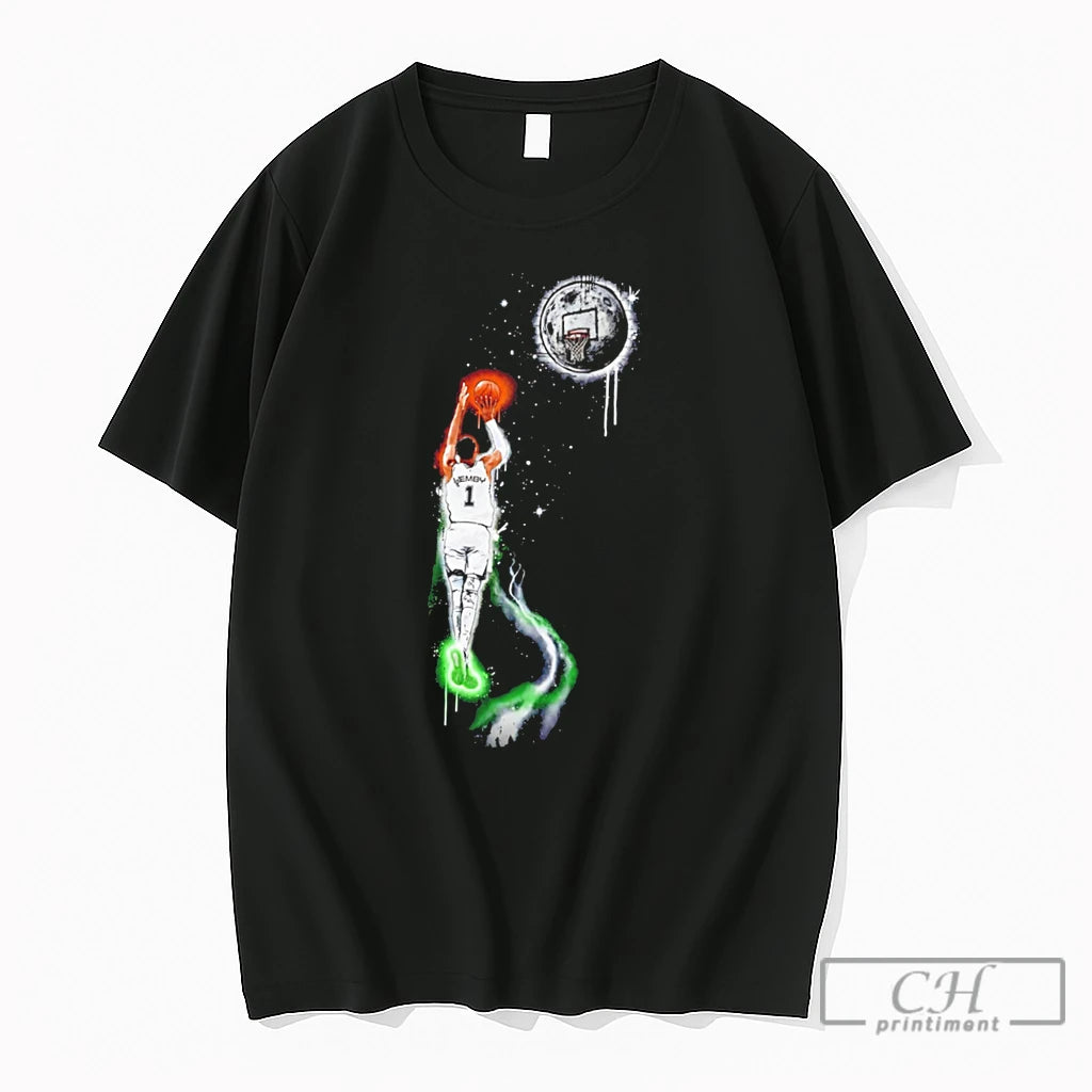 Premium Porvida Wemby Victor Wembanyama San Antonio Spurs Paint Tee