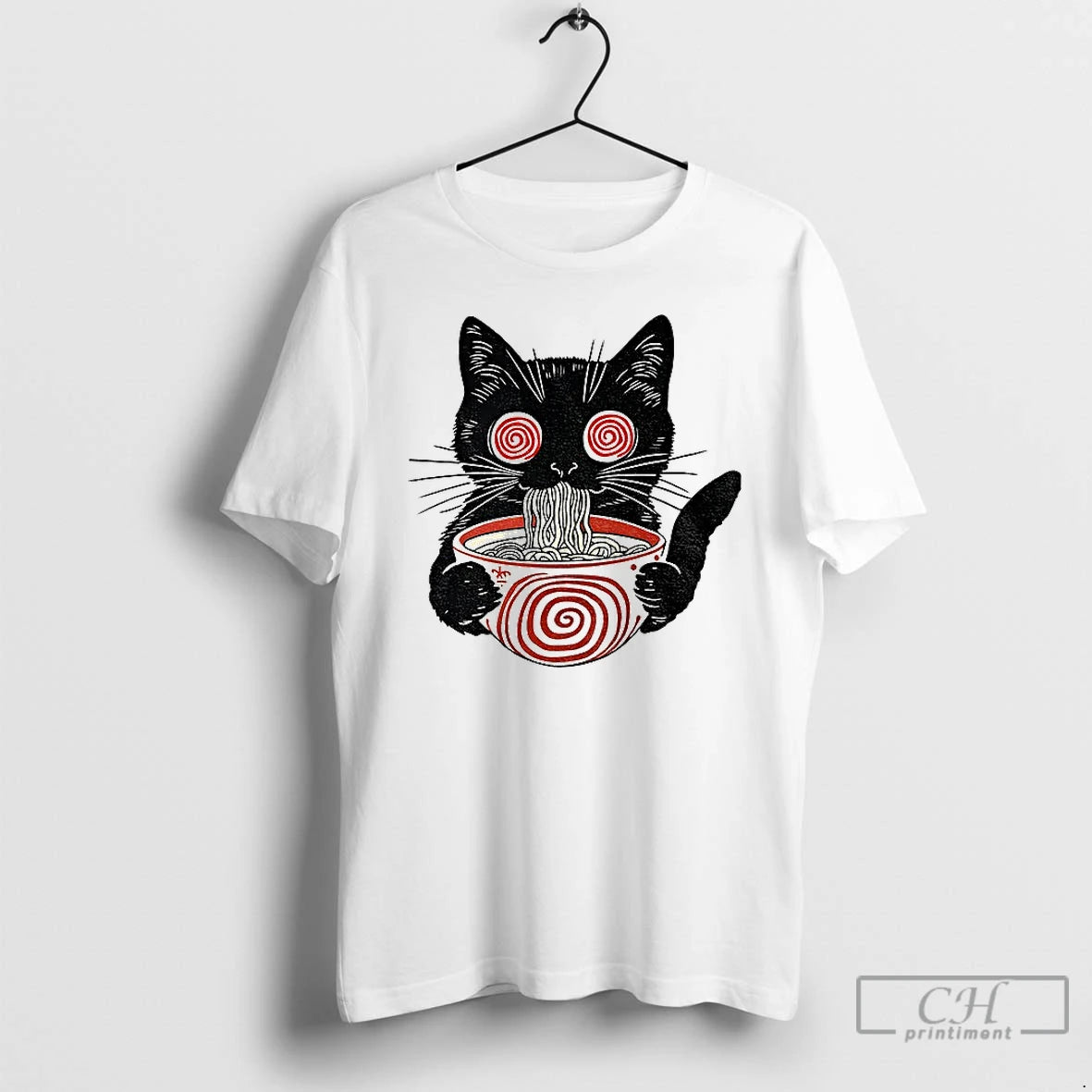 Premium Psychedelic Ramen Cat Japanese Foodie T-Shirts, Hoodie, Sweatshirt | PureTeeCo.com
