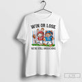 Premium Rabbit And Cat Football Win Or Lose Were Still Smooching T-Shirts, Hoodie, Sweatshirt | PureTeeCo.com