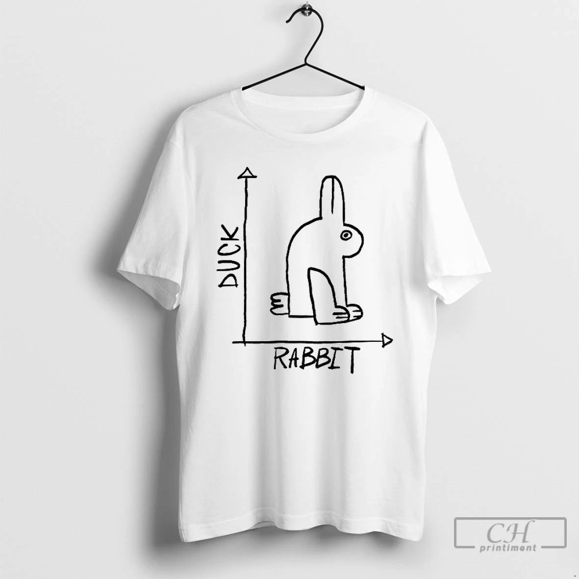 Premium Rabbit Duck Graph Meme T-Shirts, Hoodie, Sweatshirt | PureTeeCo.com