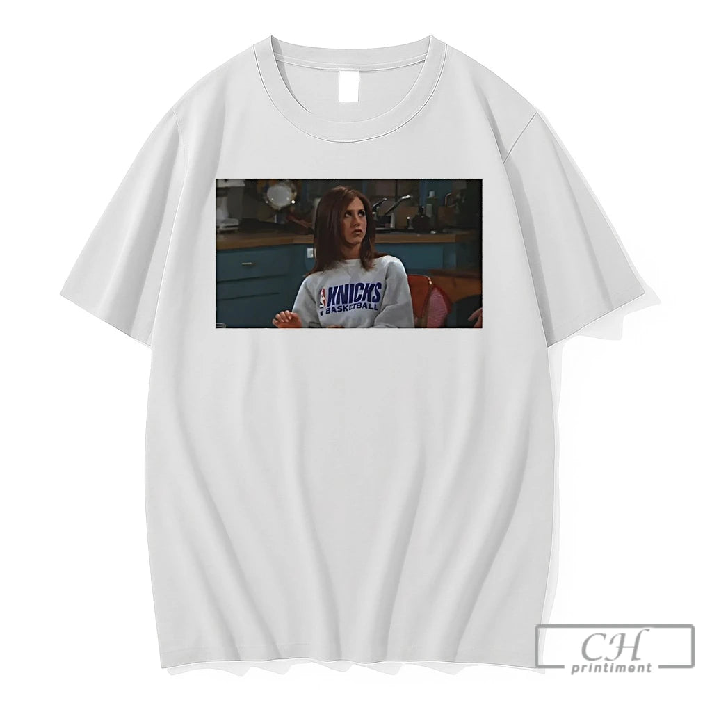 Premium Rachel Green Wearing Knicks Basketball Nba Logo 2026 Photo Vintage