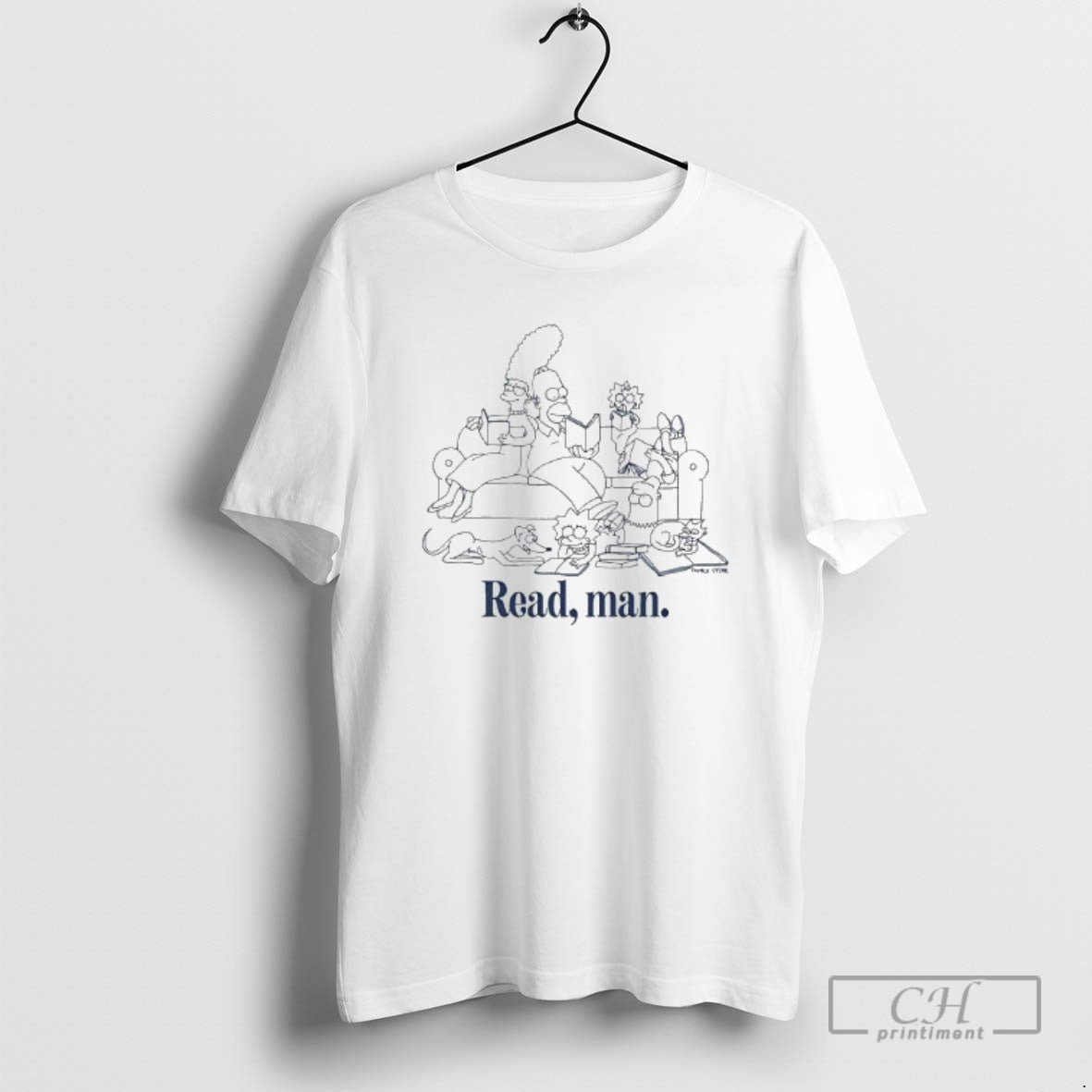 Premium Read Man The Simpsons Family Shirt Sweater Hoodie, Sweatshirt | PureTeeCo.com