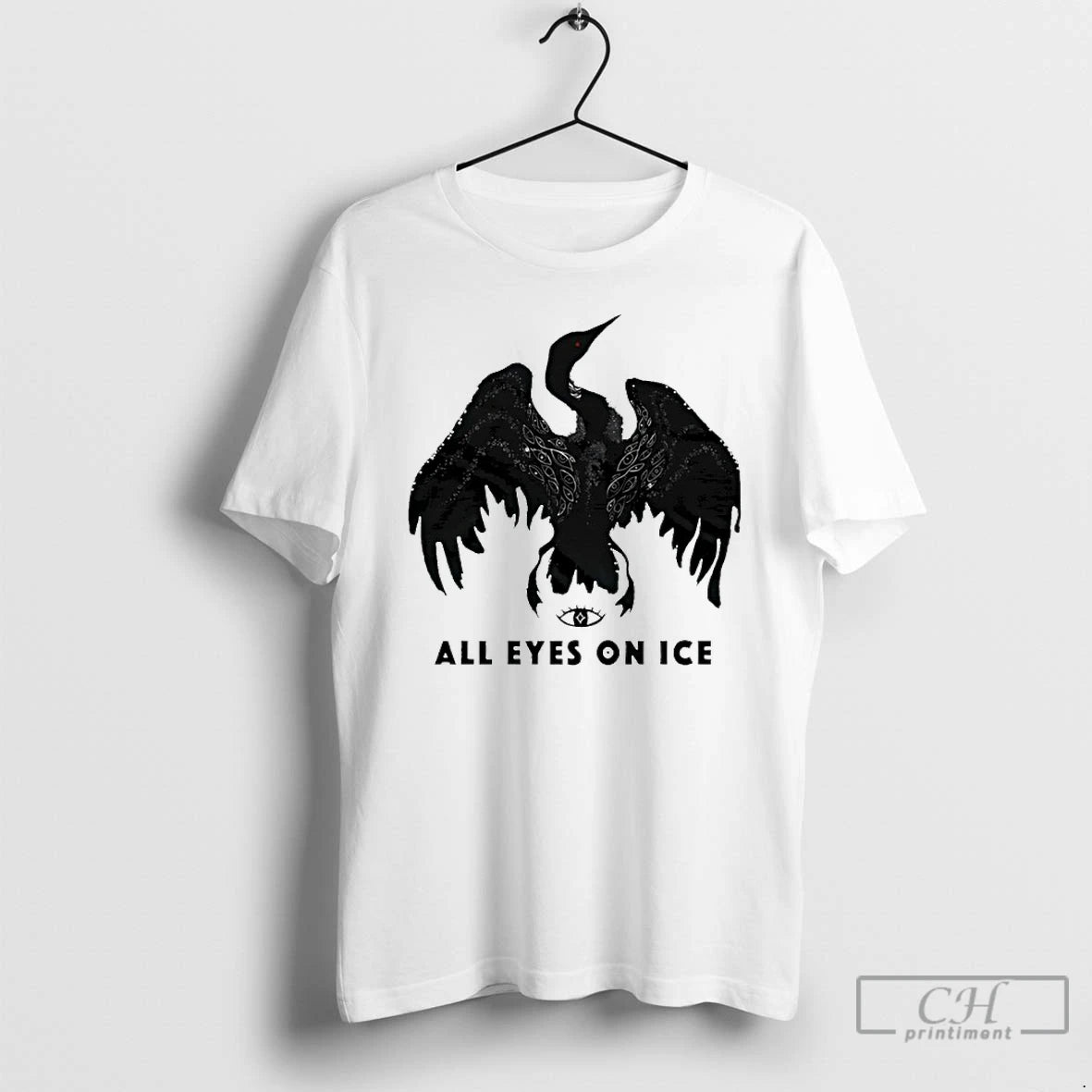 Premium Rebel Loon All Eyes On Ice Minnesota 2026 T-Shirts, Hoodie, Sweatshirt | PureTeeCo.com