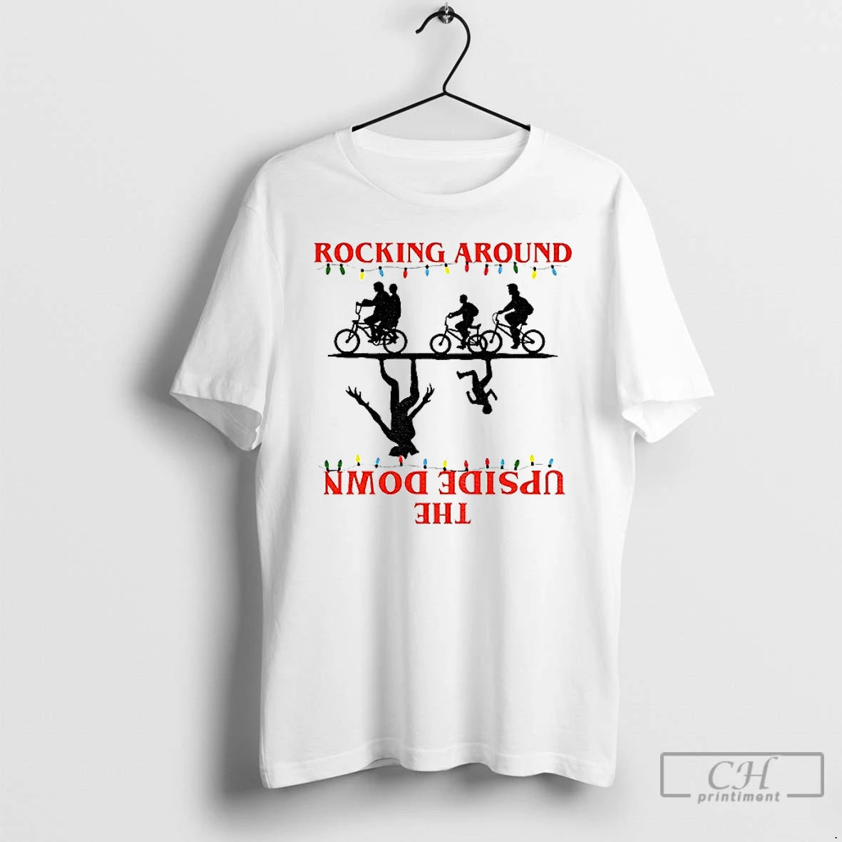 Premium Rocking Around The Upside Down Friends Dont Lie Upside Down Movie Inspired T Shirts Hoodie, Sweatshirt