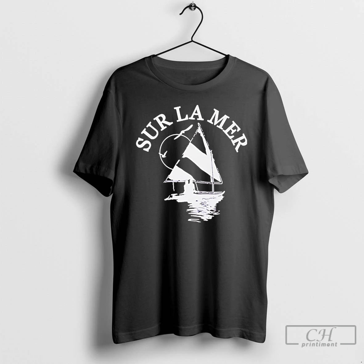 Premium Sailboat Sur La Mer T-Shirts, Hoodie, Sweatshirt | PureTeeCo.com