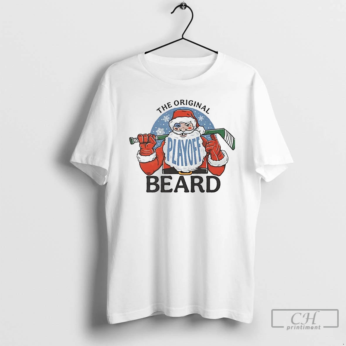 Premium Santa The Playoff Beard Christmas T-Shirts, Hoodie, Sweatshirt | PureTeeCo.com