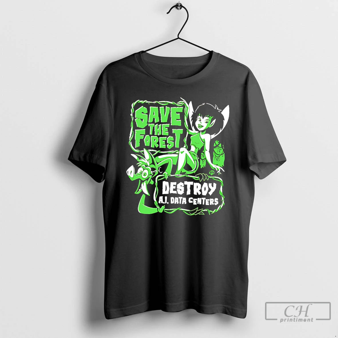 Premium Save The Forest Destroy Ai Data Centers Tee