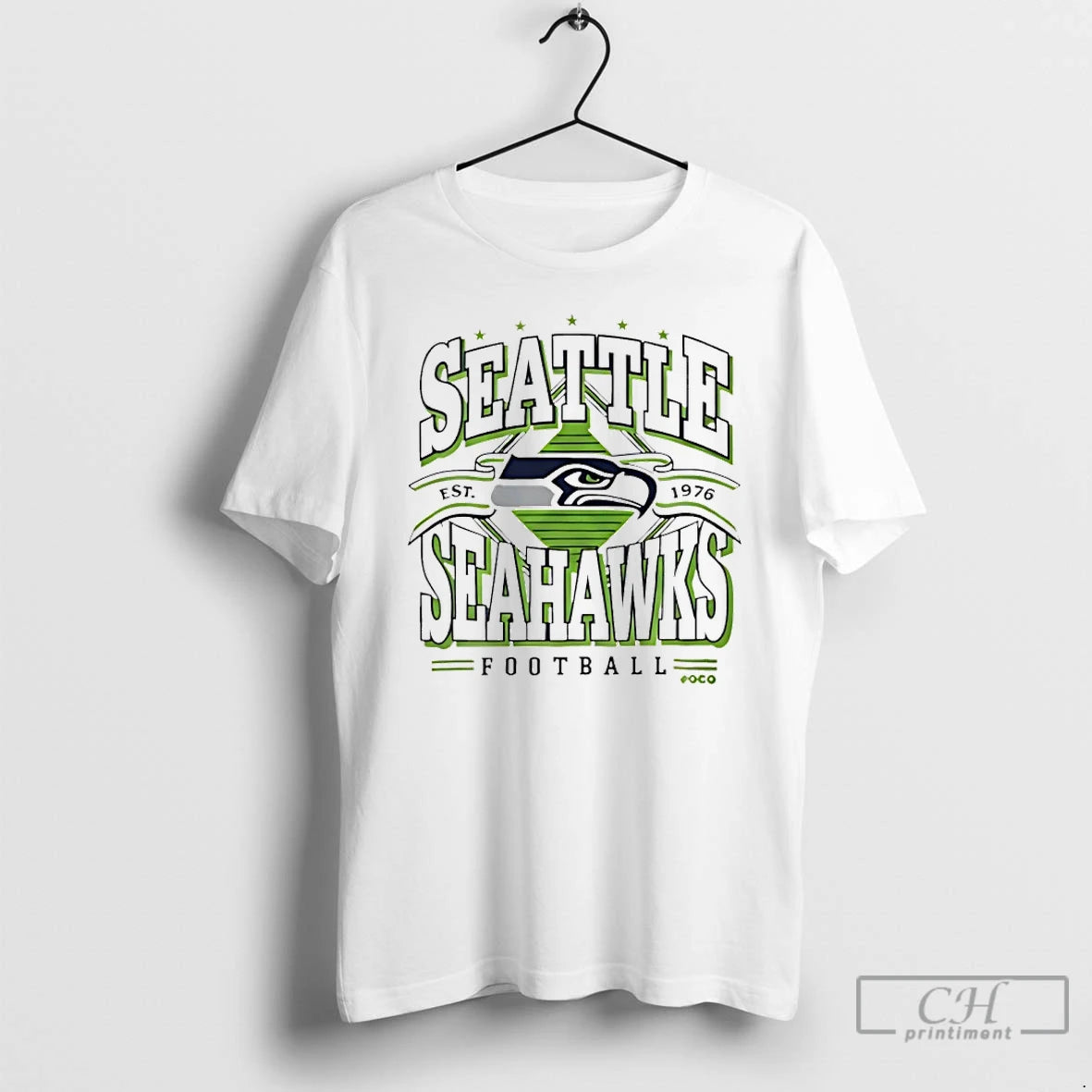 Premium Seahawks Seahawks Football Est 1976 Logo T-Shirts, Hoodie, Sweatshirt | PureTeeCo.com