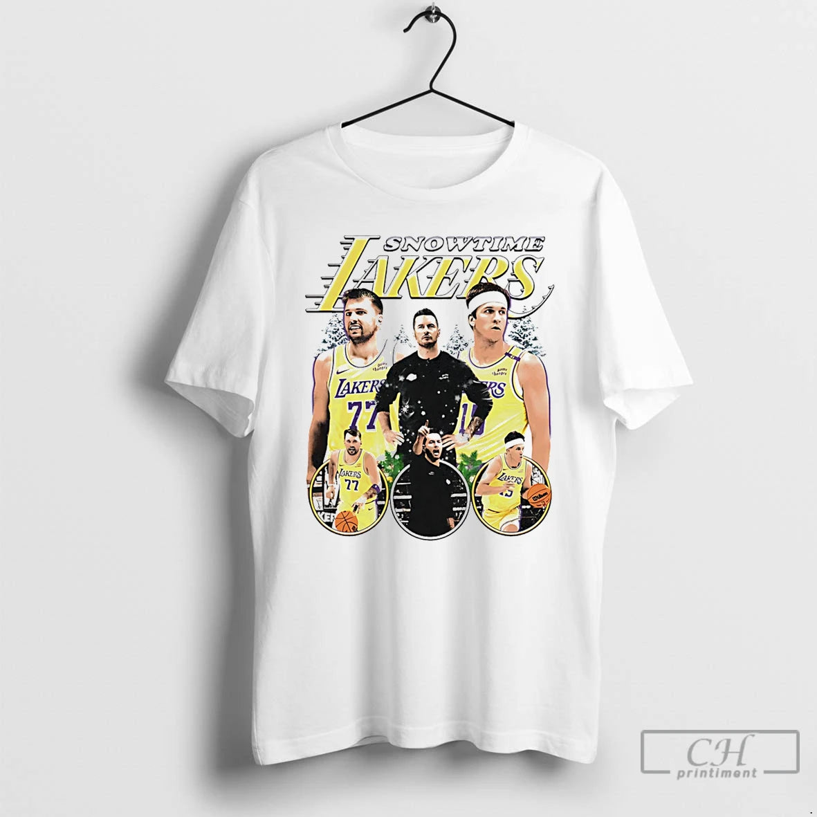 Premium Snowtime Lakers Los Angeles Lakers Graphic T-Shirts, Hoodie, Sweatshirt | PureTeeCo.com