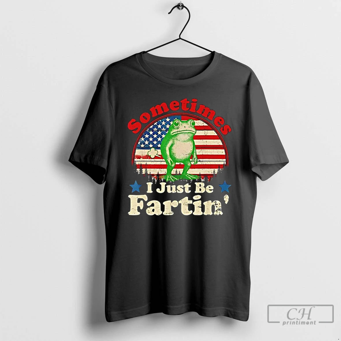 Premium Sometimes I Just Be Fartin Frog Vintage T-Shirts, Hoodie, Sweatshirt | PureTeeCo.com