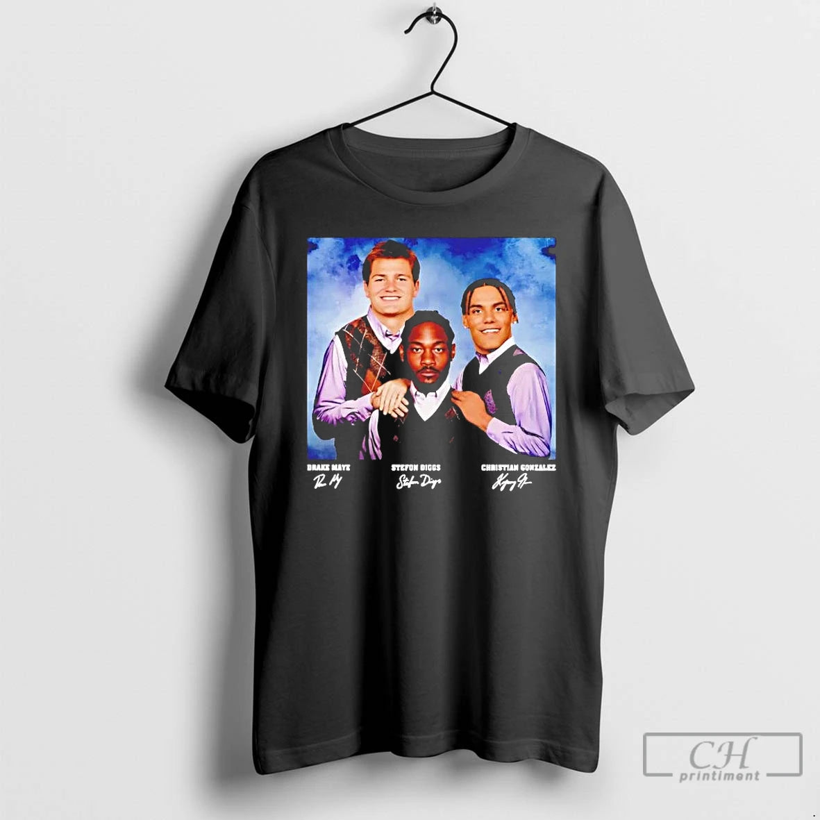 Premium Stefon Diggs Drake Maye And Christian Gonzalez Step Brothers T-Shirts, Hoodie, Sweatshirt | PureTeeCo.com