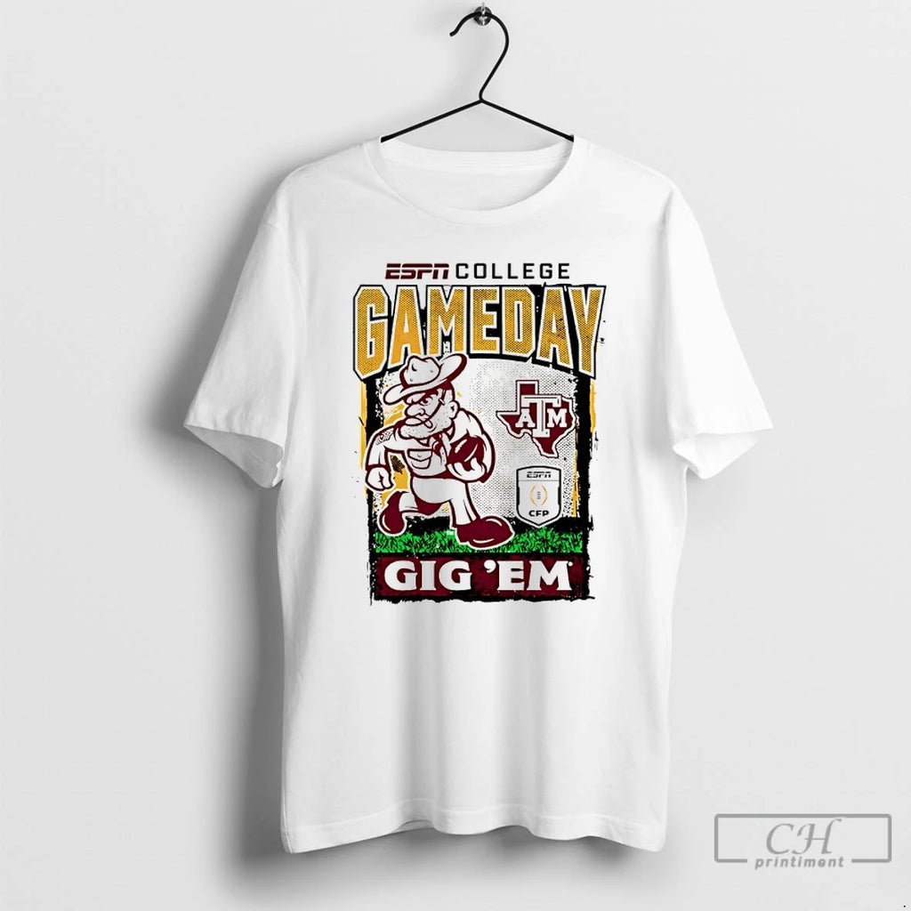 Premium Texas Am Aggies 2025 26 College Football Playoff Gameday Aggies Gig %ce%b3cyem Mascot T-Shirts, Hoodie, Sweatshirt