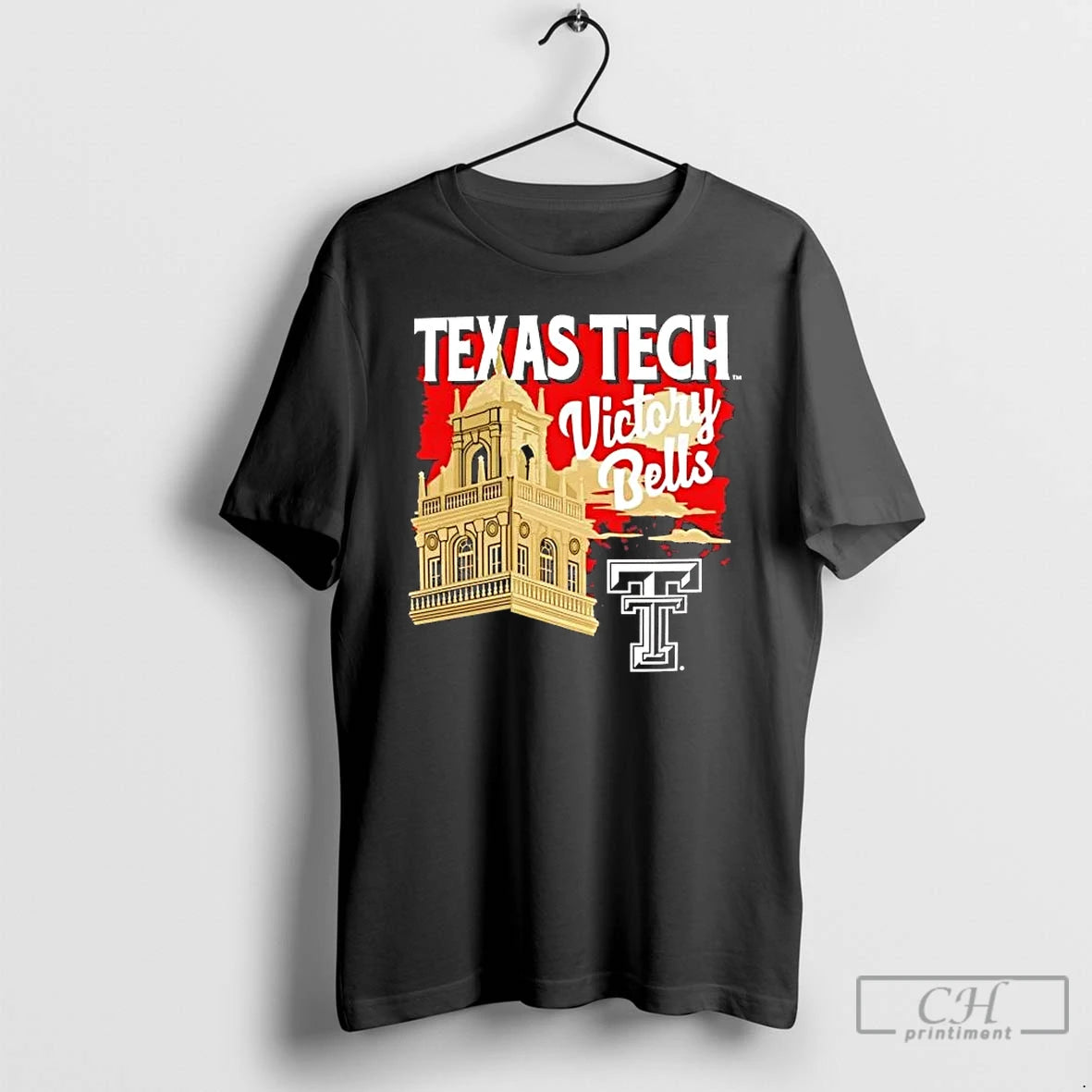 Premium Texas Tech Red Raiders Victory Bell Tower Sunset T-Shirts, Hoodie, Sweatshirt | PureTeeCo.com