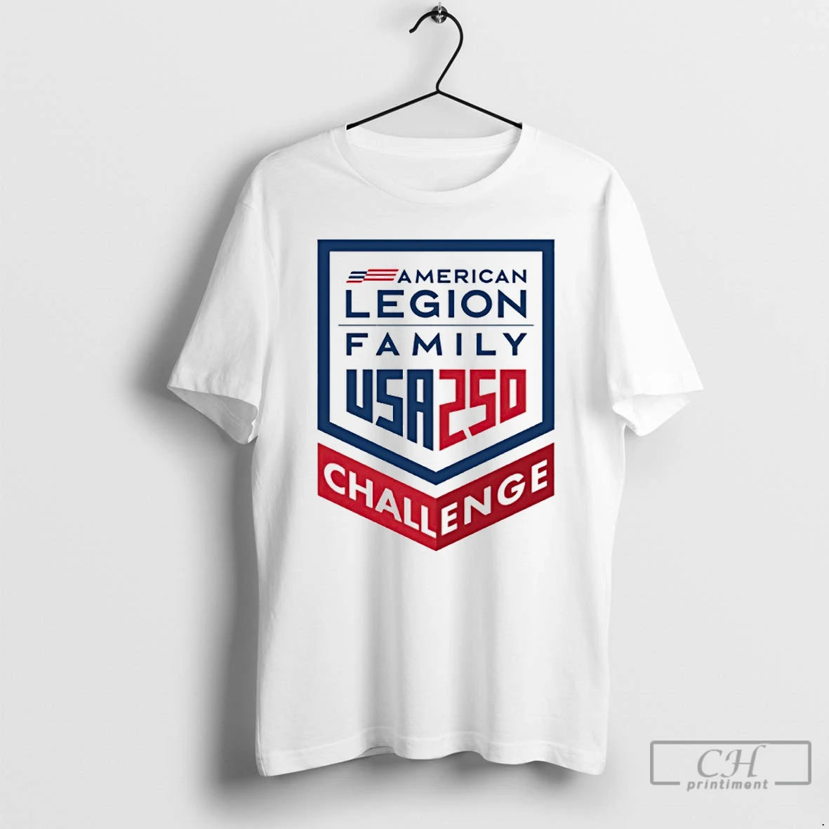 Premium The American Legion Family Usa 250 Challenge Logo T-Shirts, Hoodie, Sweatshirt | PureTeeCo.com