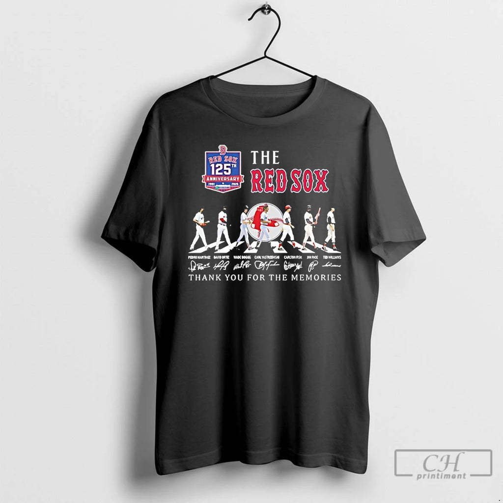 Premium The Boston Red Sox Players Walking Abbey Road 125th Anniversary Thank You For The T-Shirts, Hoodie, Sweatshirt