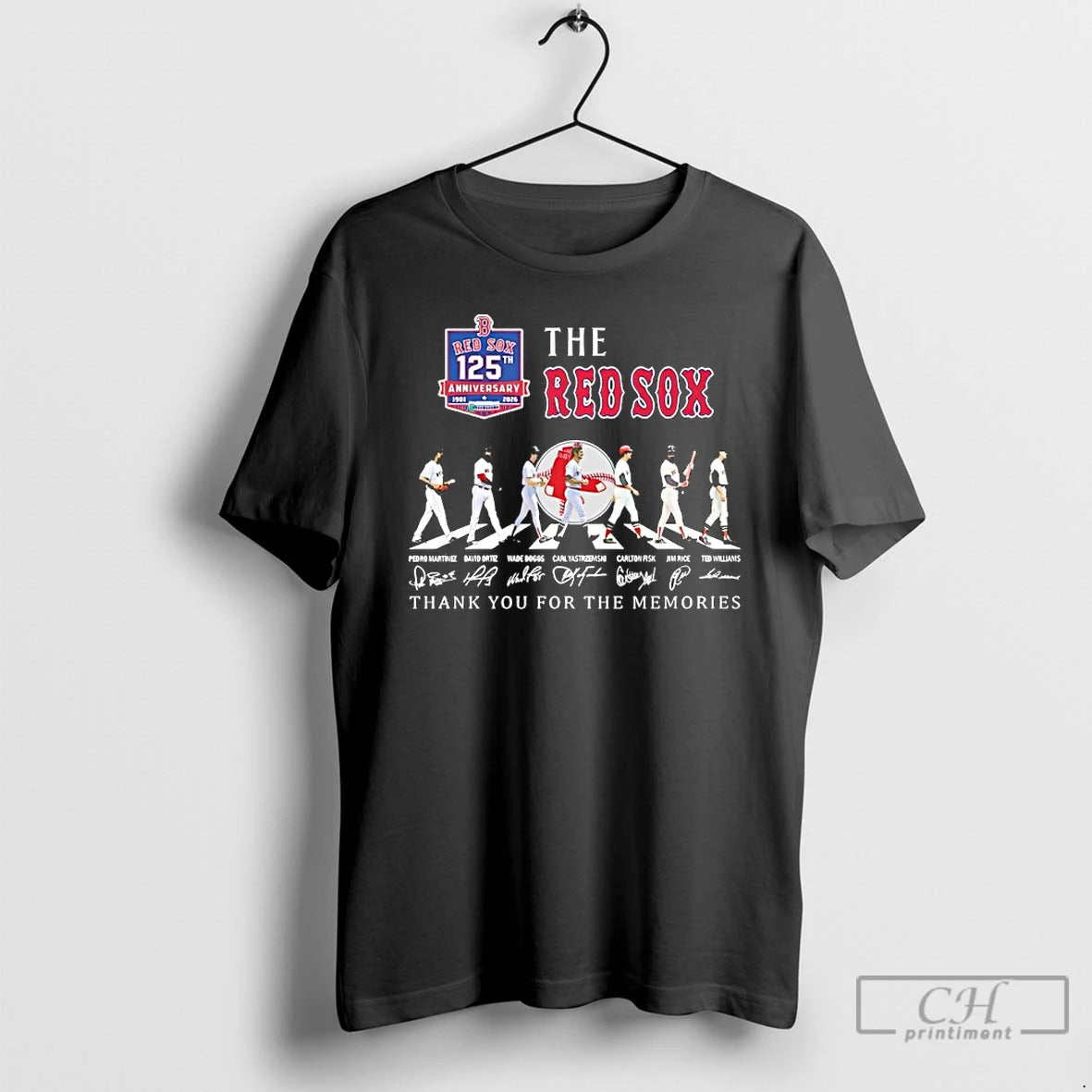 Premium The Boston Red Sox Players Walking Abbey Road 125th Anniversary Thank You For The T-Shirts, Hoodie, Sweatshirt
