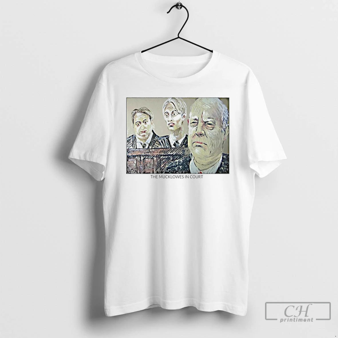 Premium The Mucklowes In Court Sketch T-Shirts, Hoodie, Sweatshirt | PureTeeCo.com