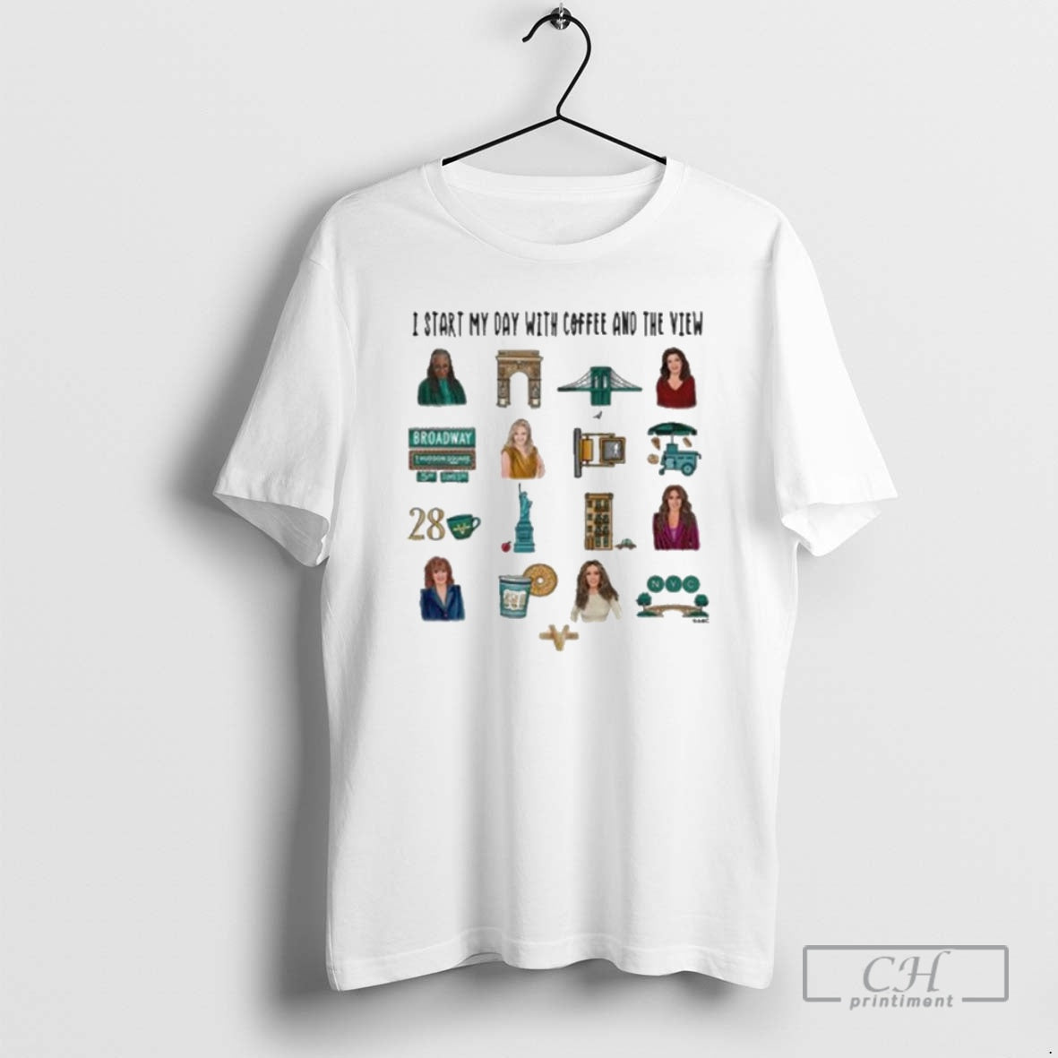 Premium The View I Start My Day With Coffee And The View Shirt Sweater Hoodie, Sweatshirt | PureTeeCo.com