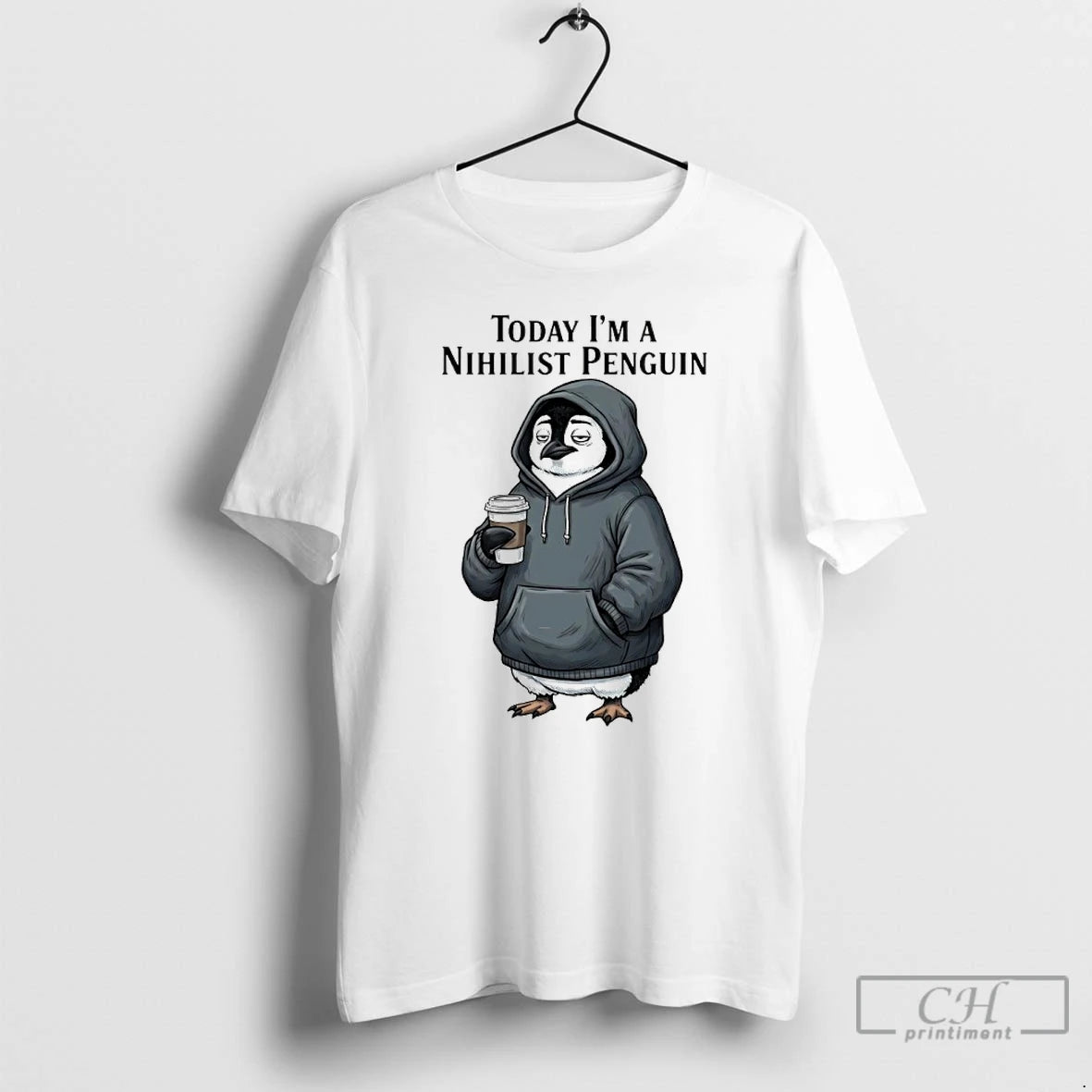 Premium Today Im A Nihilist Penguin Meme T-Shirts, Hoodie, Sweatshirt | PureTeeCo.com