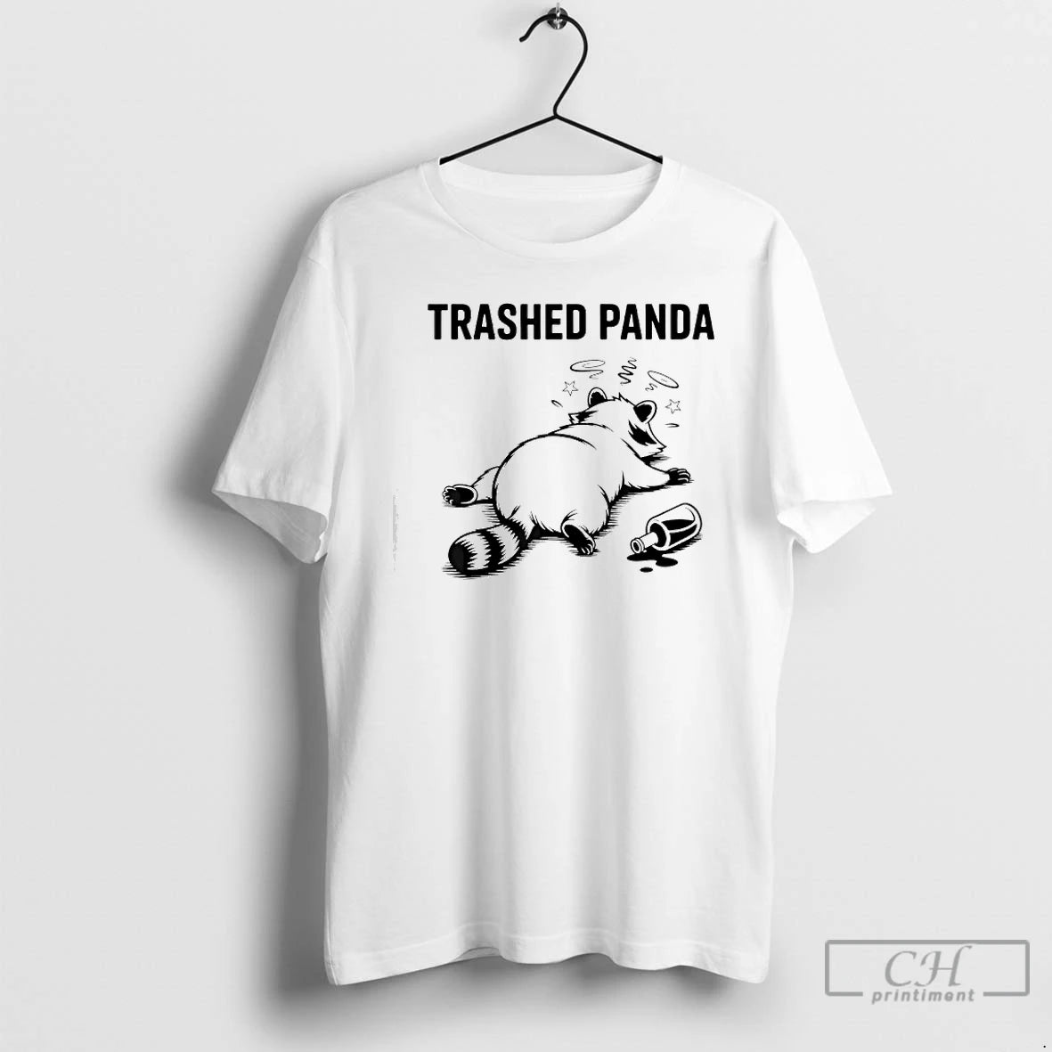 Premium Trashed Panda Drunk Racoon Funny T-Shirts, Hoodie, Sweatshirt | PureTeeCo.com