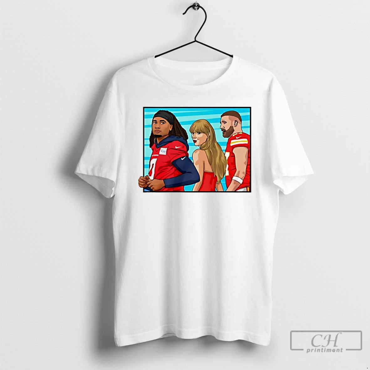 Premium Travis And Taylor Glanced Back And Forth At Cj Stroud Texans T Shirts Sweater Hoodie, Sweatshirt | PureTeeCo.com