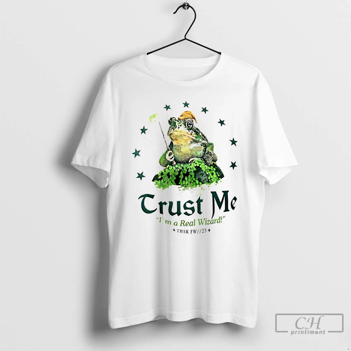 Premium Trust Me Im A Real Wizard Frog Graphic T-Shirts, Hoodie, Sweatshirt | PureTeeCo.com
