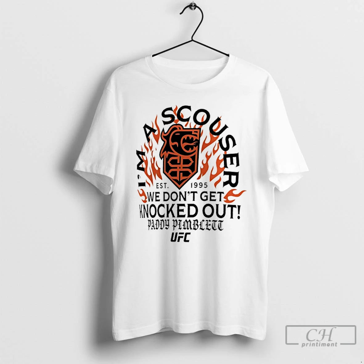 Premium Ufc Paddy Pimblett Im A Scouser We Dont Get Knocked Out Est 1995 T-Shirts, Hoodie, Sweatshirt | PureTeeCo.com