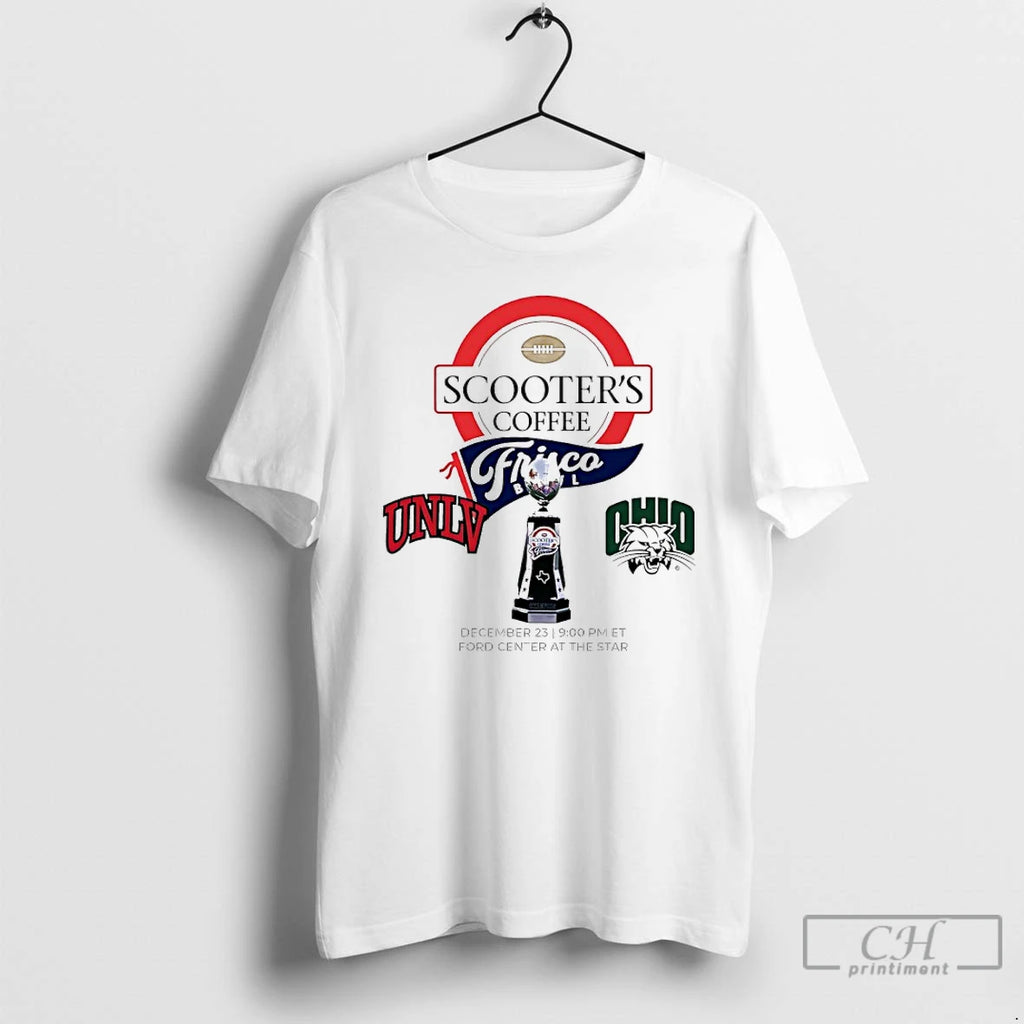 Premium Unlv Rebels Vs Ohio Bobcats 2025 Scooters Coffee Trisco Bowl T-Shirts, Hoodie, Sweatshirt | PureTeeCo.com