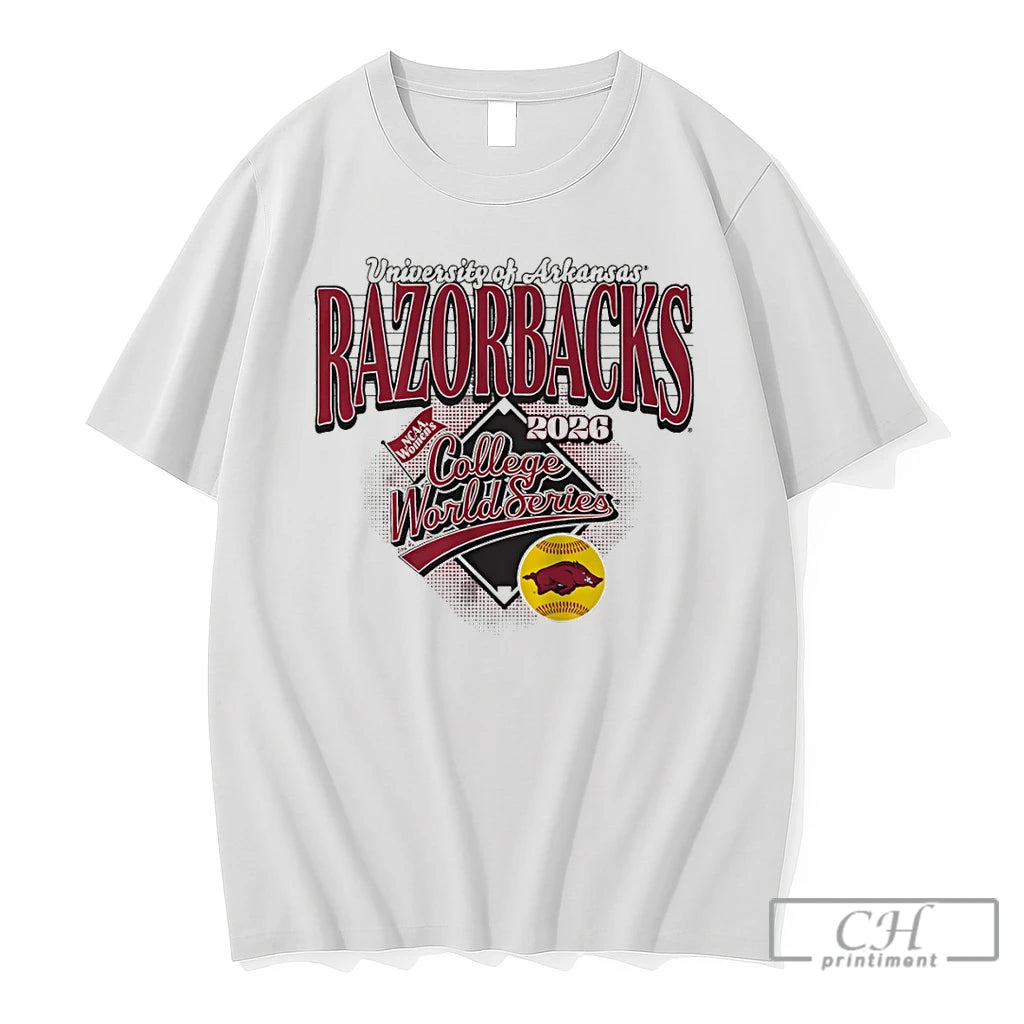Premium University Of Arkansas Razorbacks Softball 2026 Womens College World Series