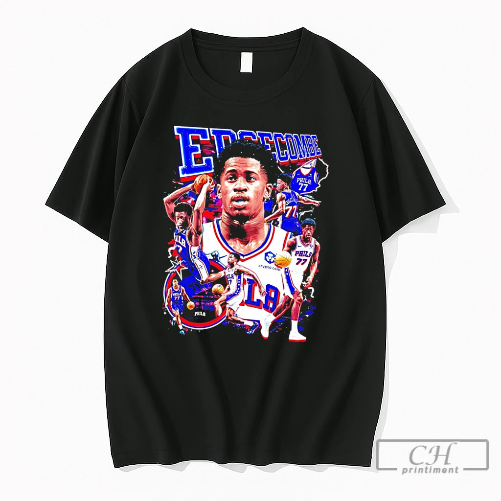 Premium V J Edgecombe Philadelphia Numbner 77 Vintage Tee