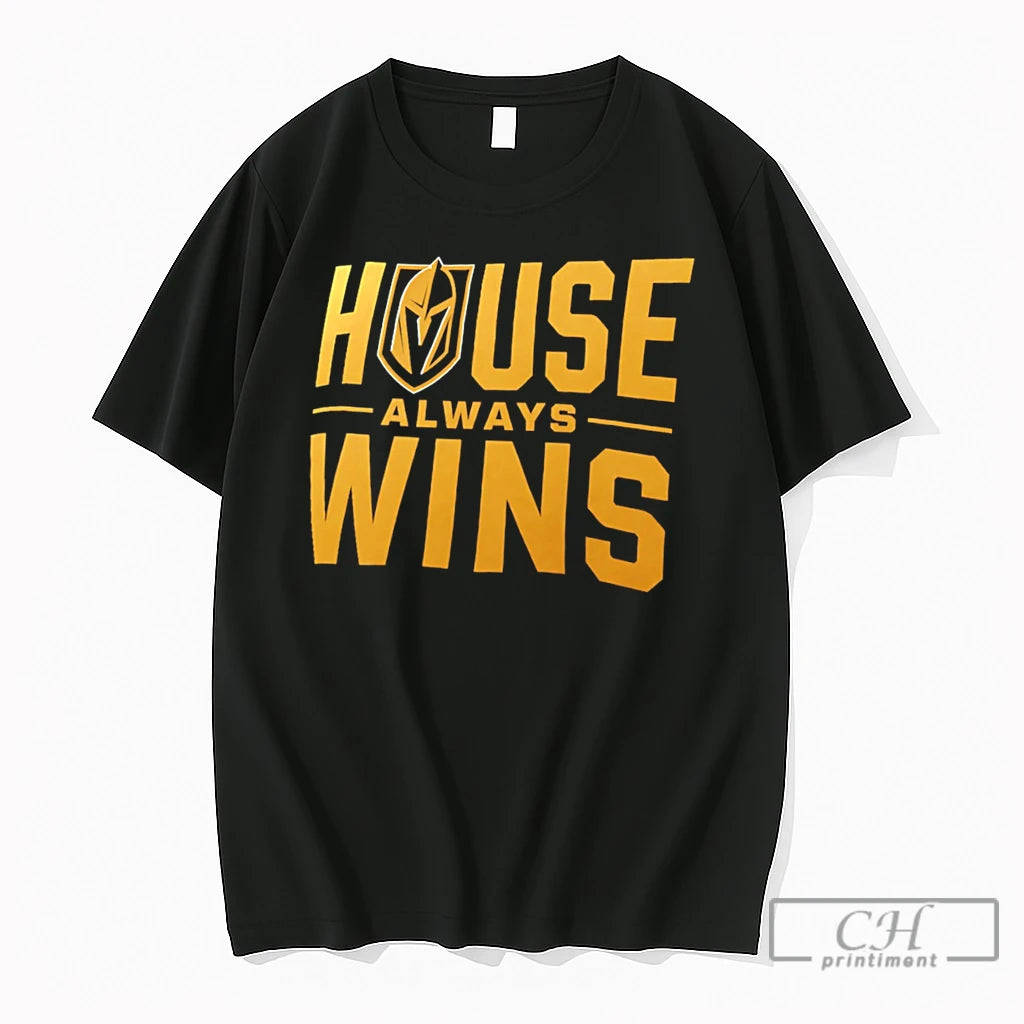 Premium Vegas Golden Knights House Always Wins Tee