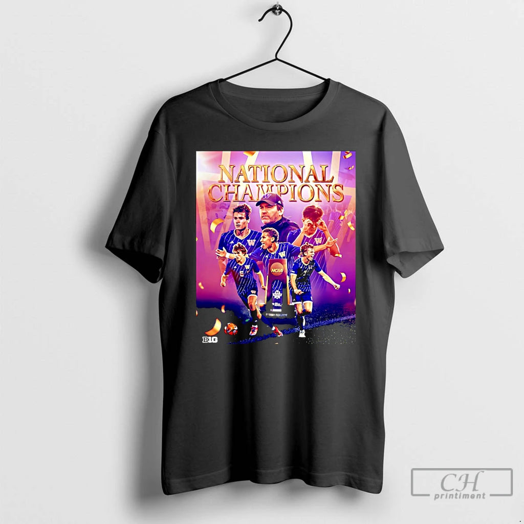 Premium Washington Husky 2025 Ncaa Mens Soccer National Champions Trophy Christmas T-Shirts, Hoodie, Sweatshirt