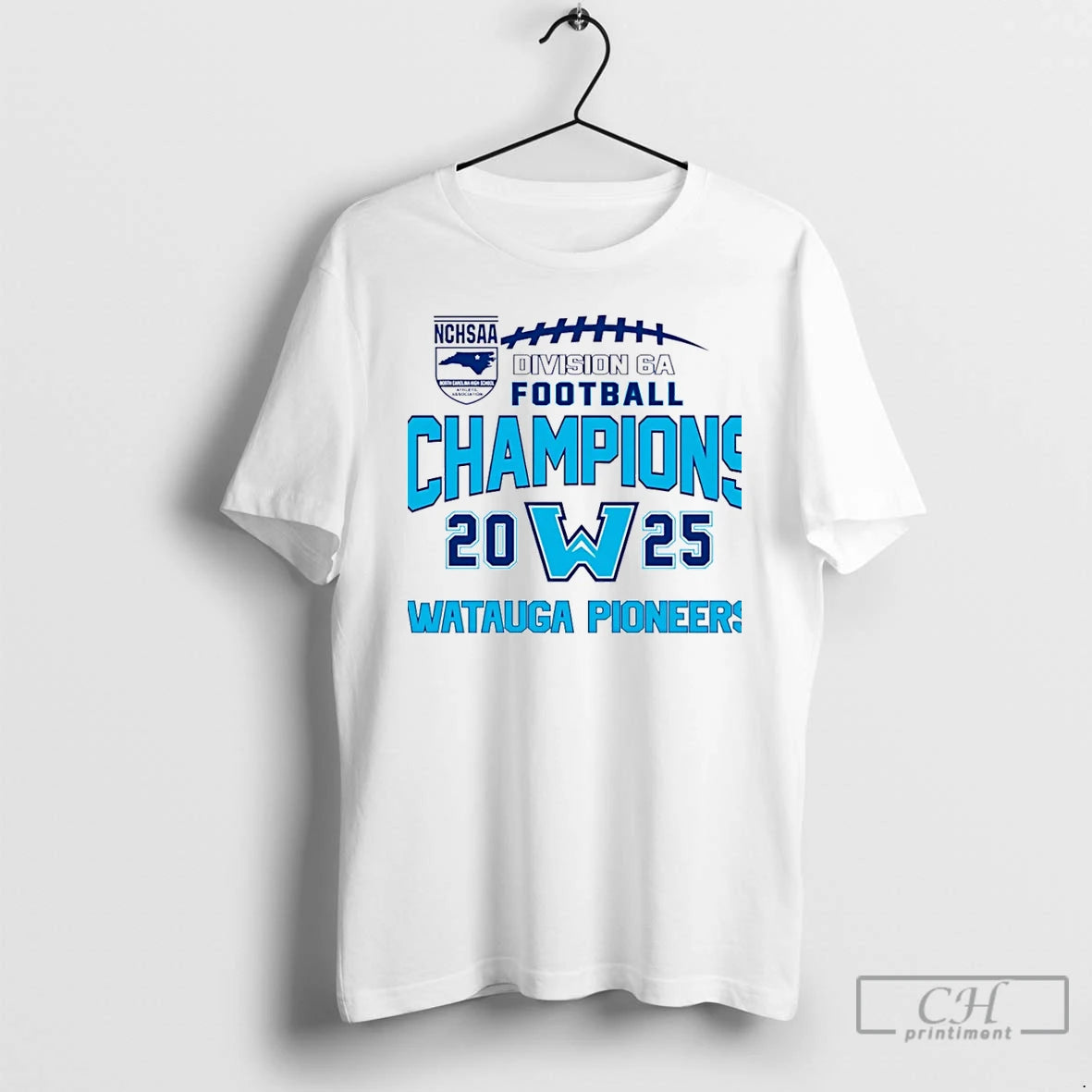 Premium Watauga Pioneers 2025 Nchsaa Division 6a Football Champions Christmas T-Shirts, Hoodie, Sweatshirt | PureTeeCo.com