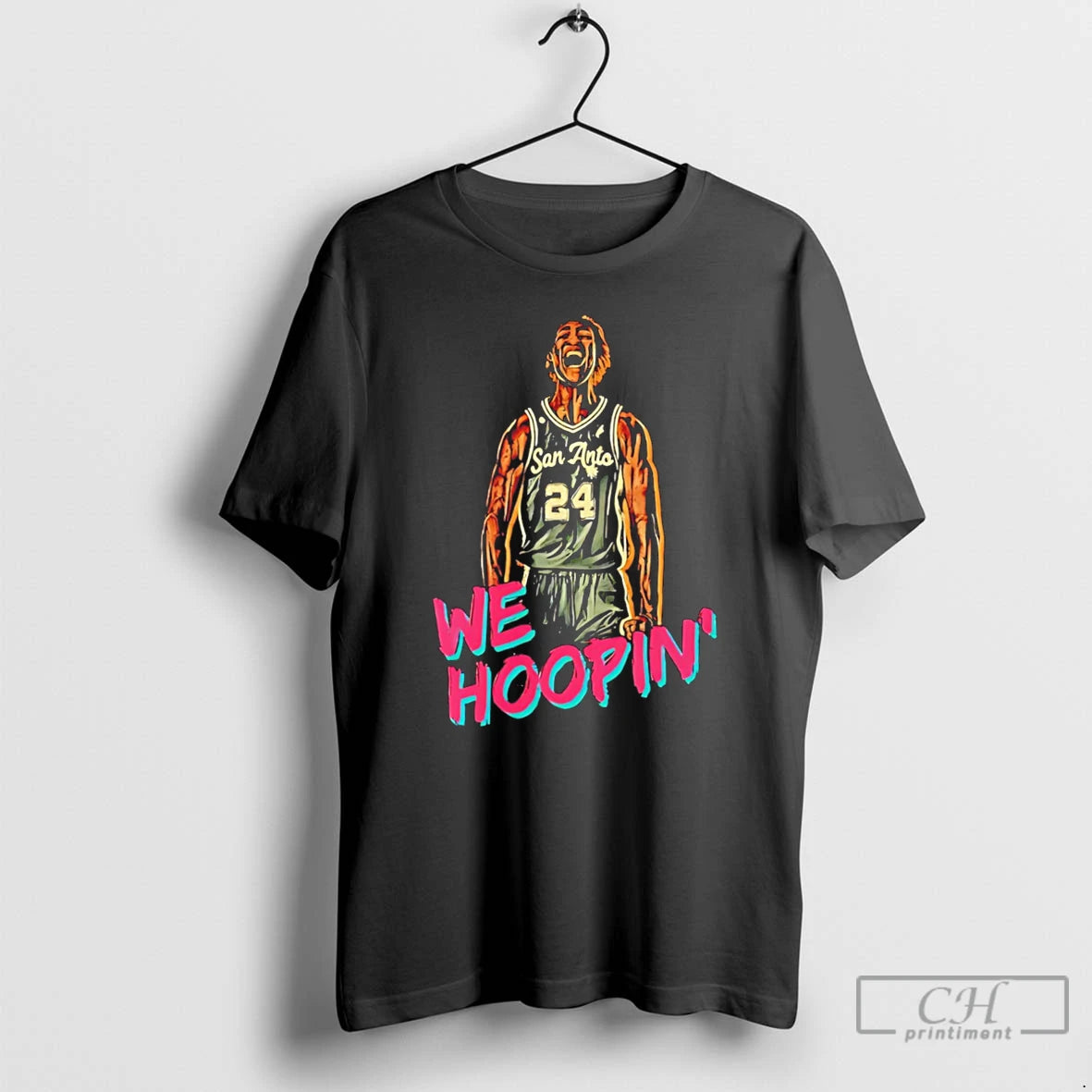 Premium We Hoopin San Antonio Spurs Devin Vassell Tee
