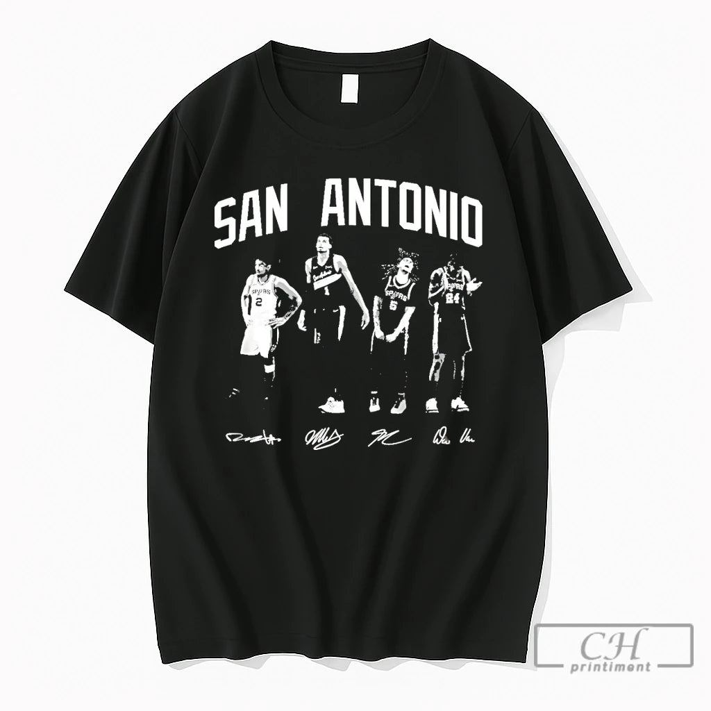 Premium Wembanyama Dylan Harper Castle San Antonio Spurs Basketball Signatures