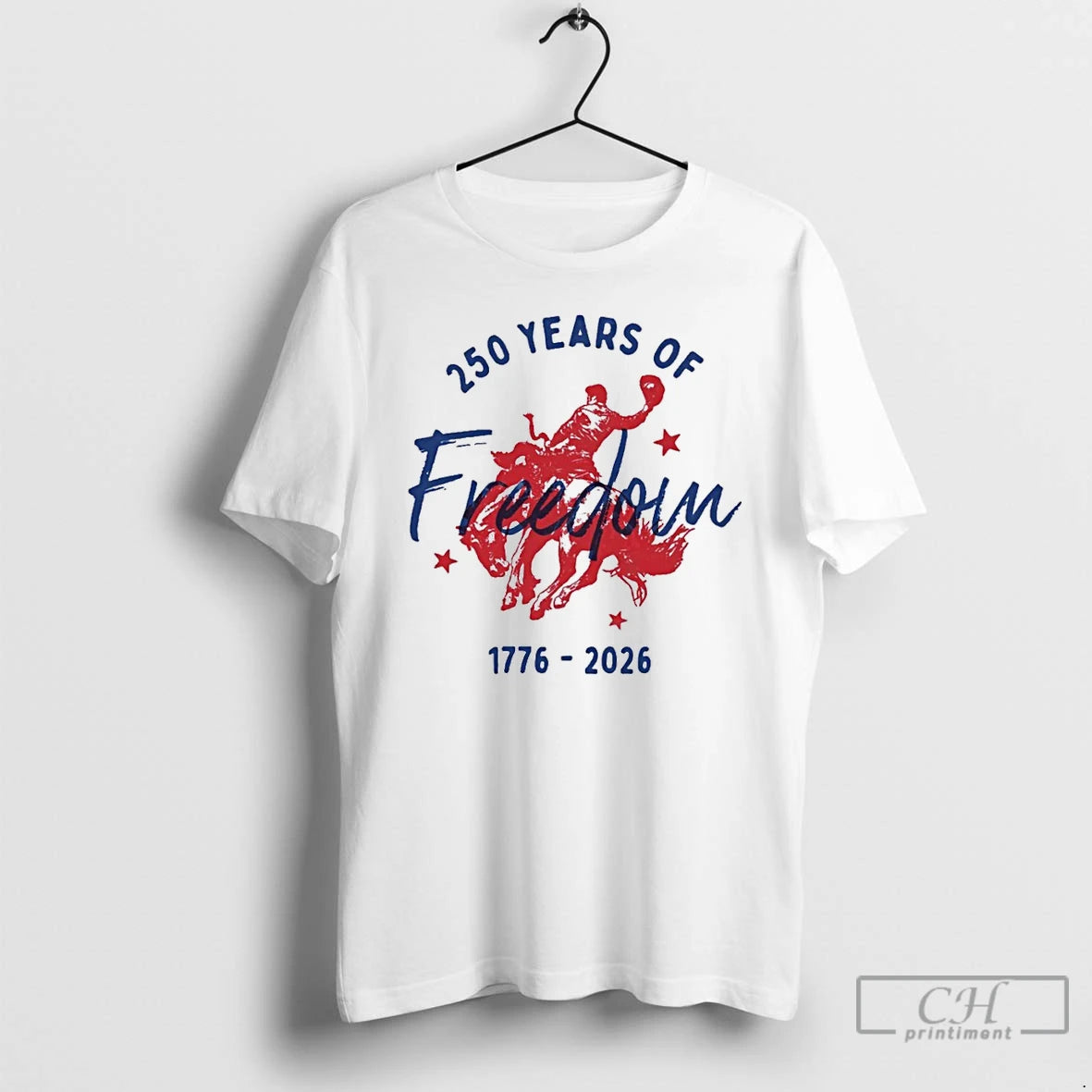 Premium Western Trendy 250 Years Freedom Fourth Of July America Graphic
