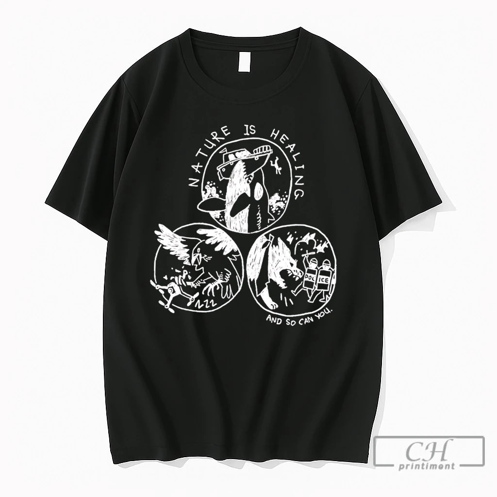 Premium Whale Nature Is Healing And So Can You Tee