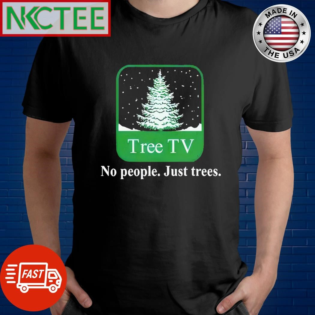 Premium Winter Tree Tv No People Just Trees T-Shirt
