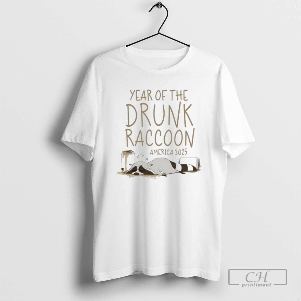 Premium Year Of The Drunk Raccoon America 2025 Shirt Sweater Hoodie, Sweatshirt | PureTeeCo.com