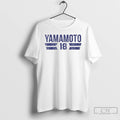Premium Yoshinobu Yamamoto 18 Los Angeles Dodgers Player Name And Number T-Shirts, Hoodie, Sweatshirt | PureTeeCo.com