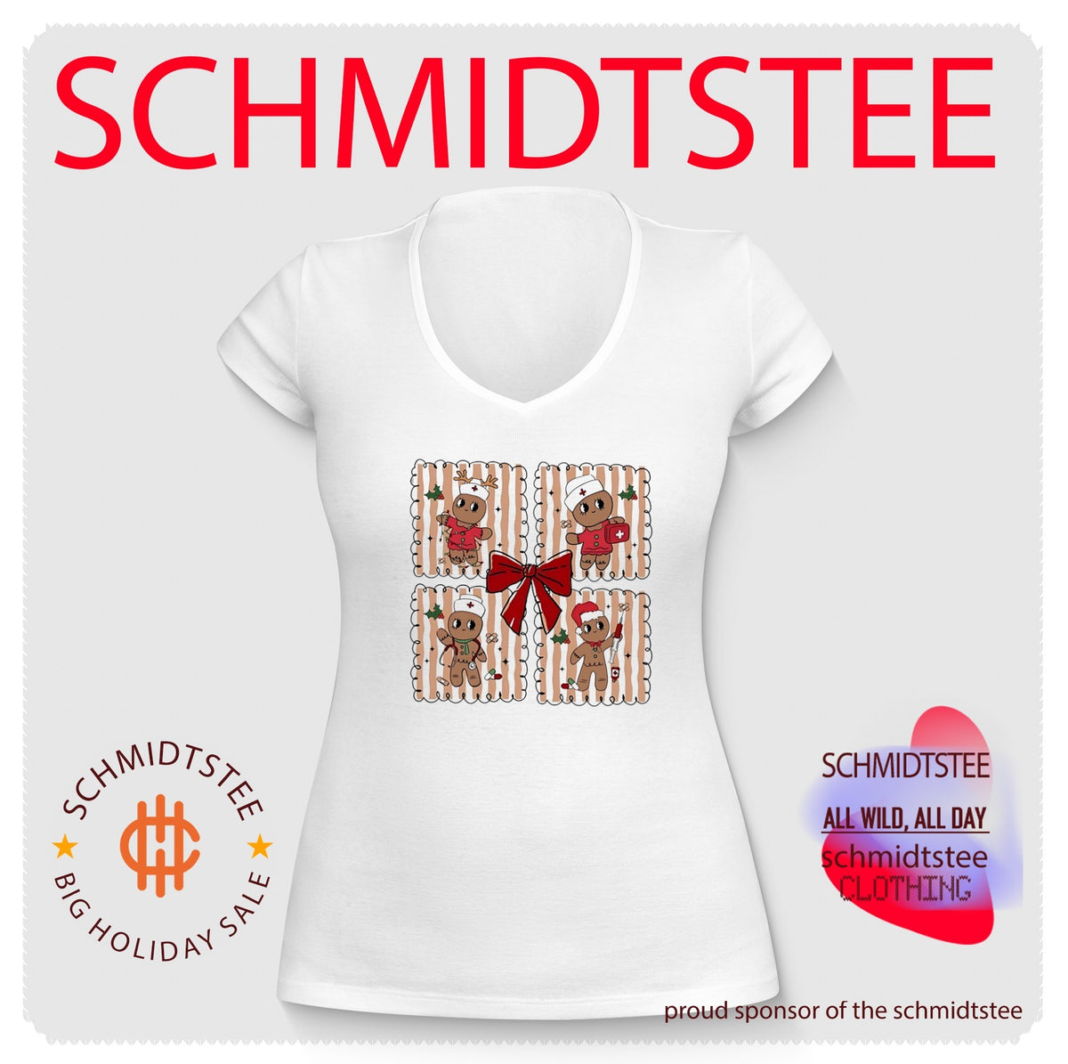 Preppy Nurse Gingerbread Christmas 2026 shirt