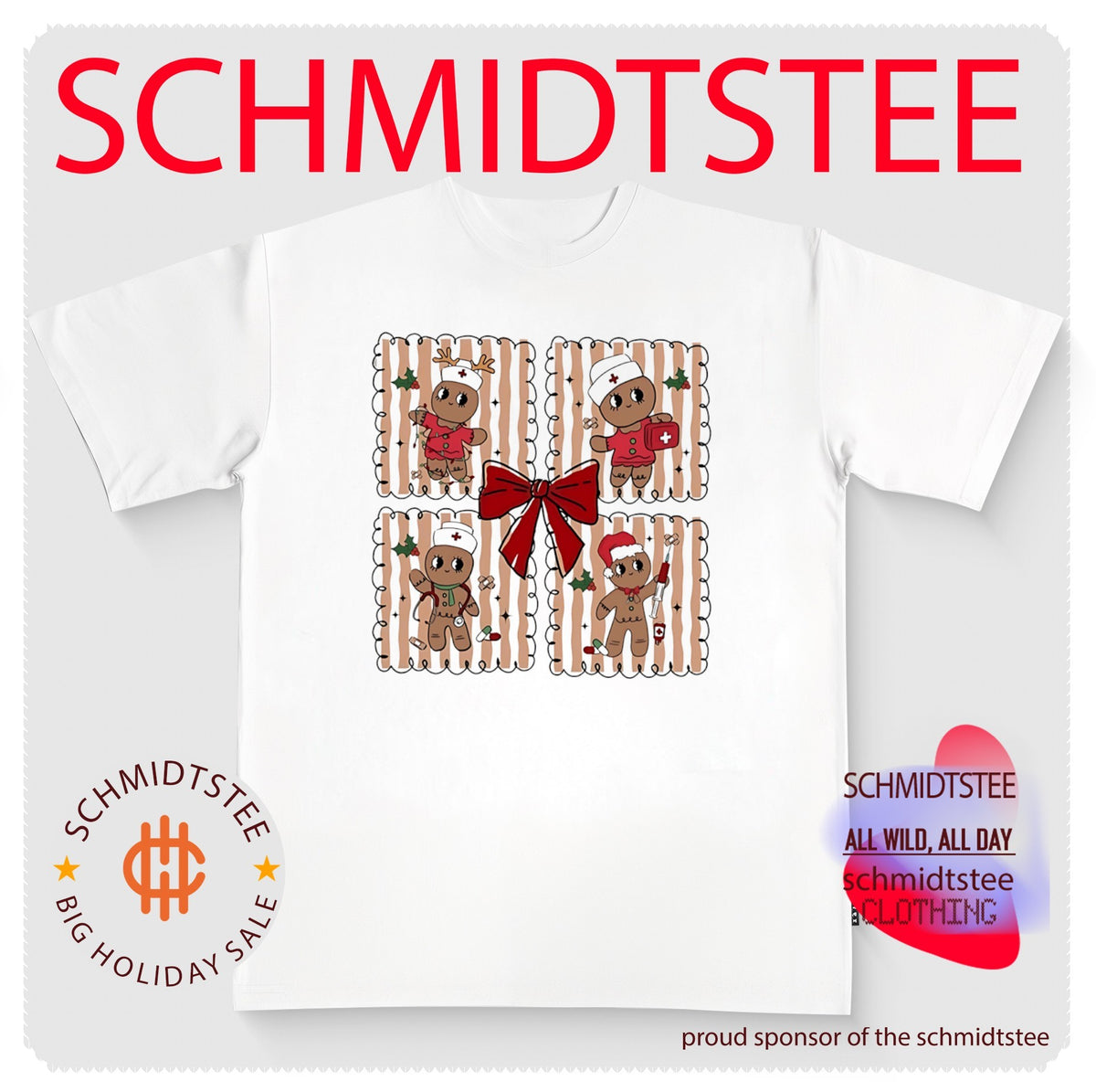 Preppy Nurse Gingerbread Christmas 2026 shirt