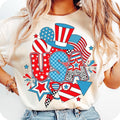 Preppy USA Retro Checkered America Coquette 1776 Girly Memorial T-Shirt Hoodie, Sweatshirt | PureTeeCo.com