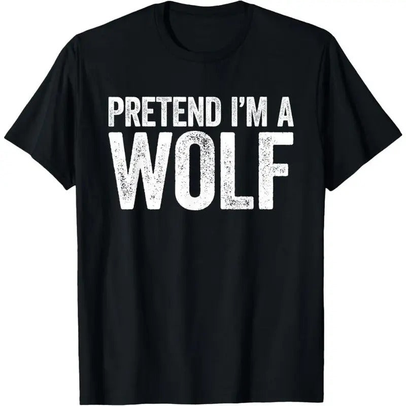 Pretend I'm A Wolf T-Shirt Matching Wolf Costume Shirt T-Shirt Hoodie, Sweatshirt | PureTeeCo.com