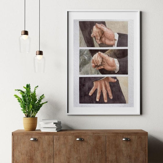 Pride And Prejudice Hand Flex Poster, Jane Austen Inspired Wall Art, English Countryside Decor, Classic Literature Print